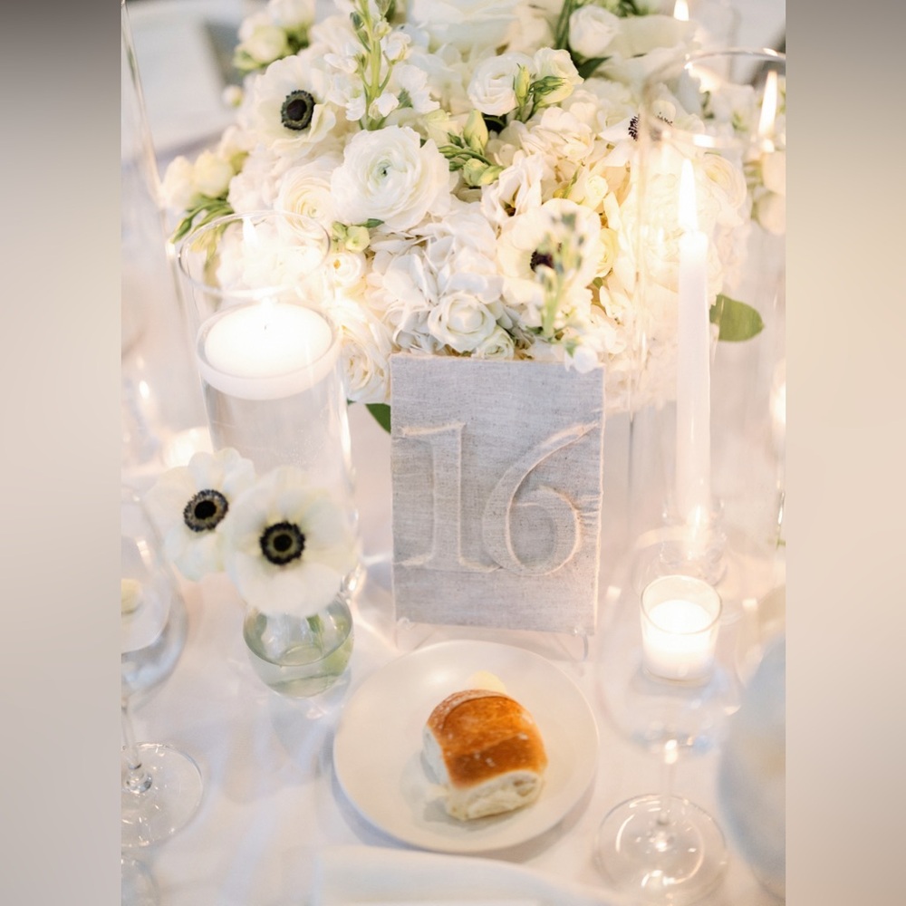 Wedding Linen Table Numbers - Picture 2 of 5